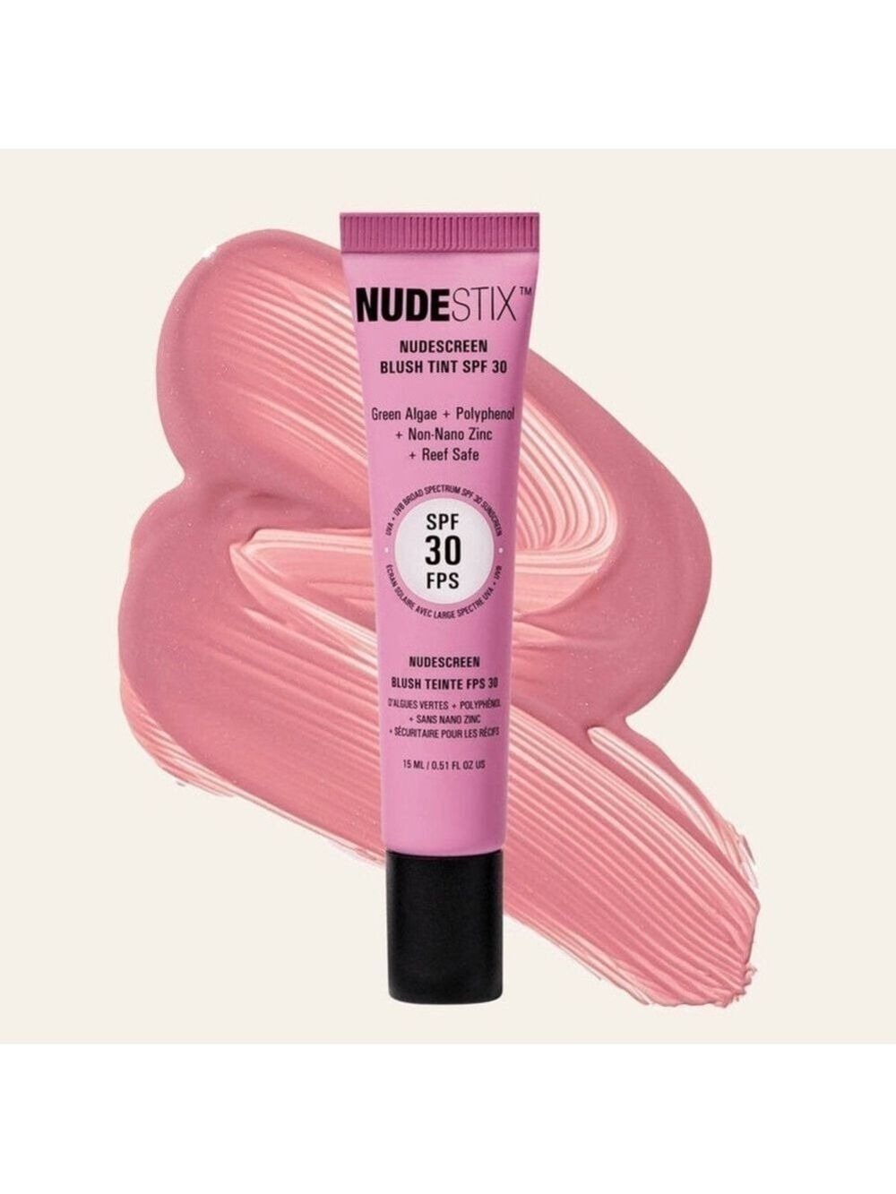 Nudestix SUNSET ROSE Nudescreen Blush Tint SPF 30 | NEW | Cheeks Eyes Lips SPF30